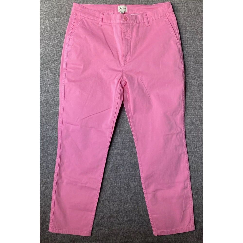 J Crew Womens Soft Size 30 Pink Pants Vintage Straight Barbie Cotton Stretch
